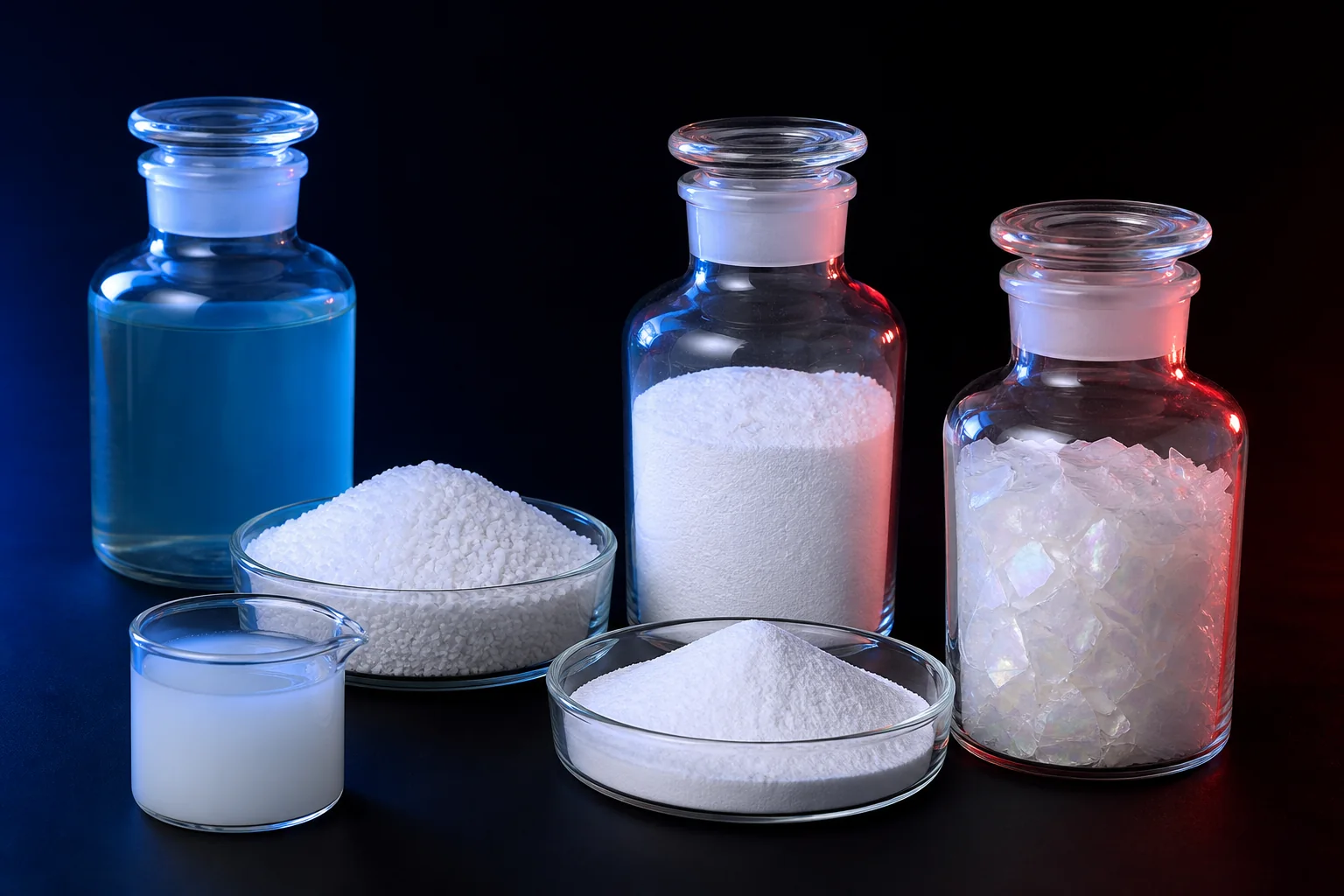 Detergent and cleaning raw materials in a consistent technical composition