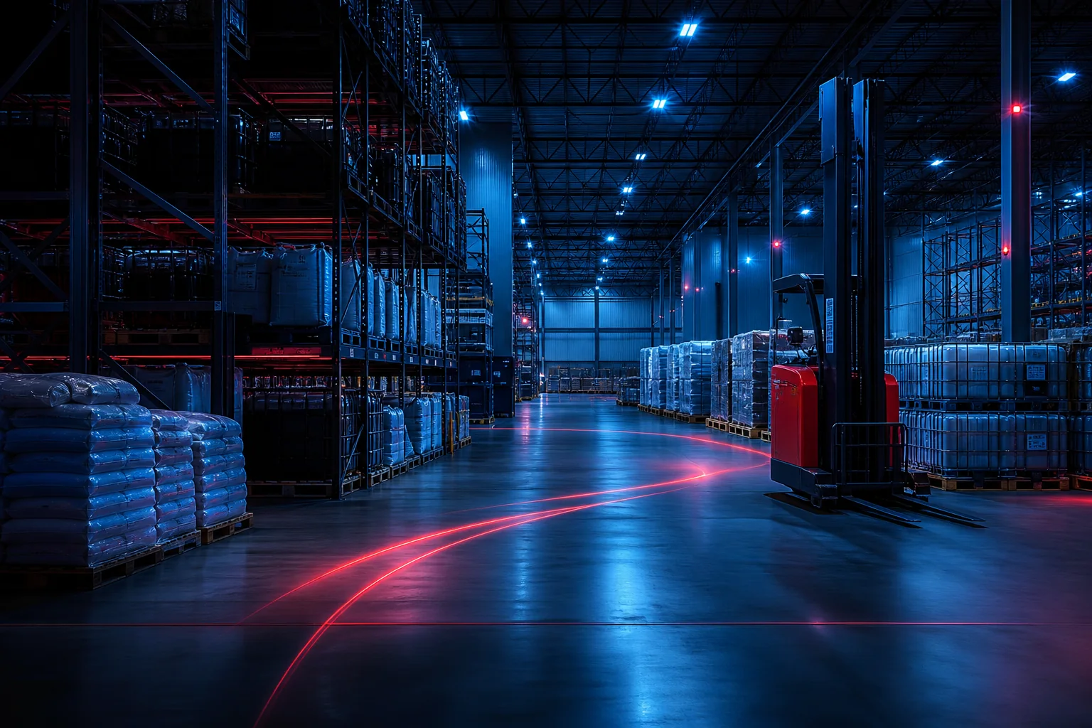 Organised warehouse, distribution and material handling operation